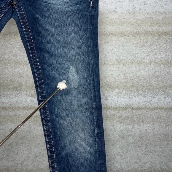 Vintage Y2K Miss Me Jeans 25x30 Signature Rise Skinny Dark Wash Denim - Picture 7 of 7